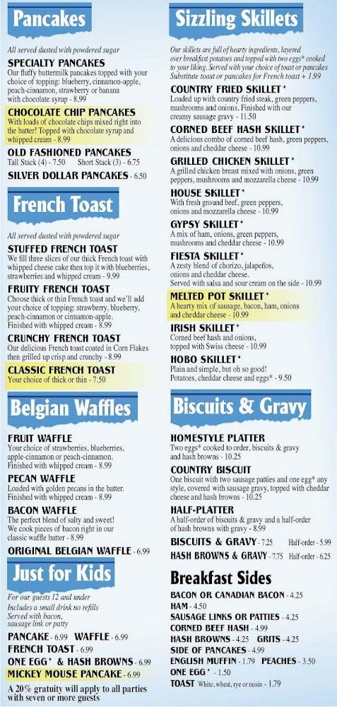 Indiana Pancake House Menu image 3